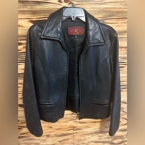 Beautiful Katina Coture Vintage Black Leather Jacket